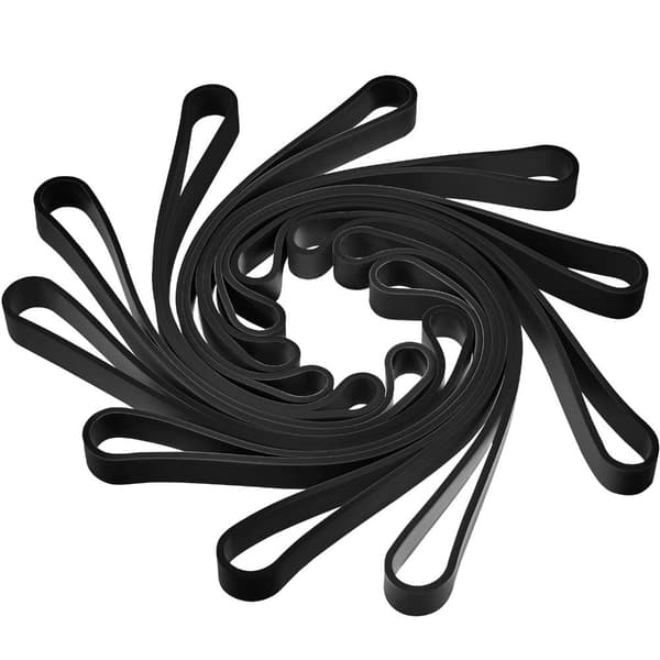 10 stk. gummistrikker elastisk stropp svart