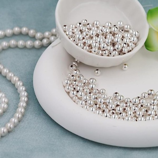 Sterling Silver Bead Spacer Beads Round Beads