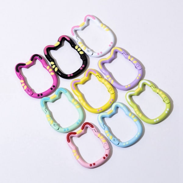 4 stk Spring Cat Ring Spænder Karabinhage 10 10 10