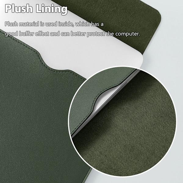 13 15 tums bärbar datorväska case DARK GREEN 13 INCH Dark Green 13 inch
