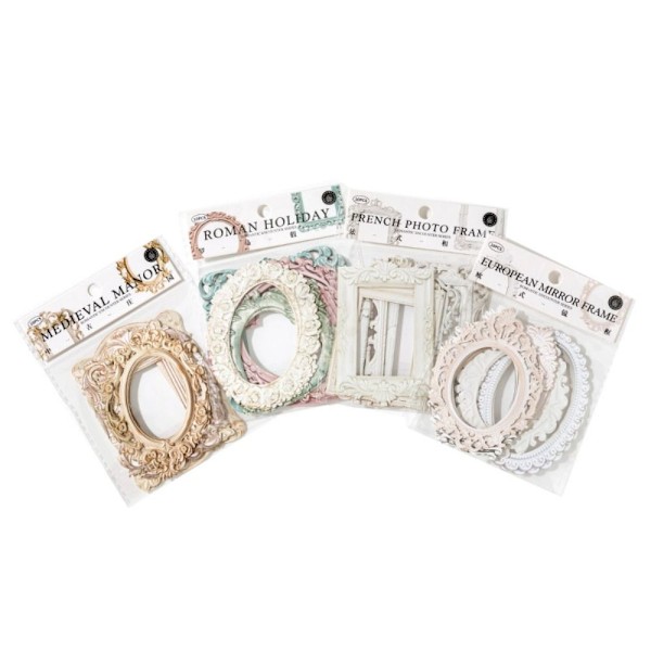 Ihålig präglad fotoram DIY Craft Cardstock-papper 1 1 1
