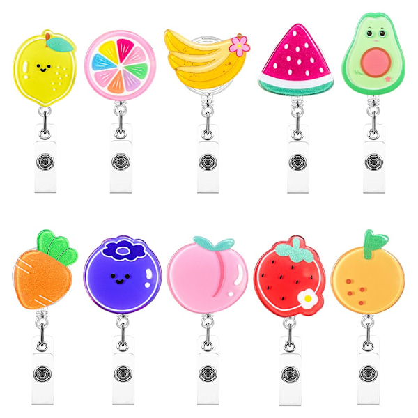 Optrækkelig Badge Reel Holder Funny Cartoon Navne Badge Reels