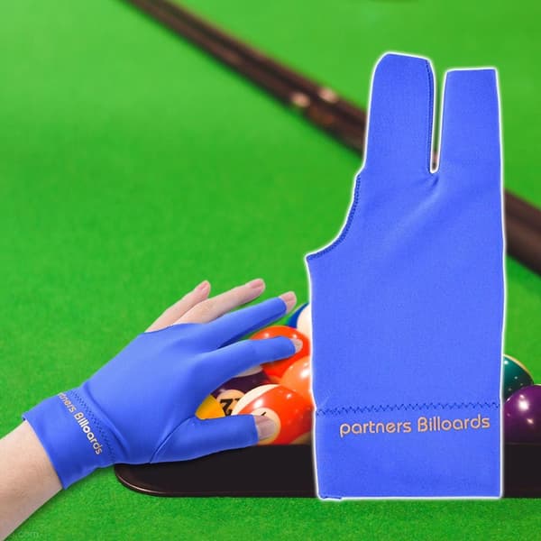 3 Stk Billardhandske Three Finger Handske SORT SORT black
