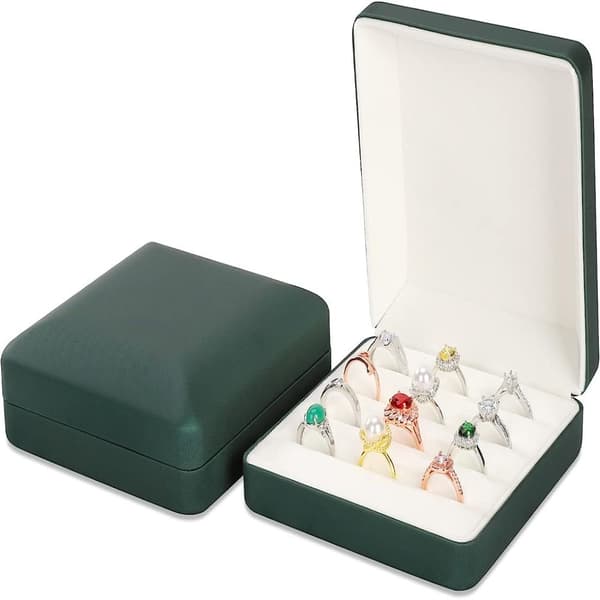 Ring Förvaring Lådor Rese Ring Hållare Case Box AA A