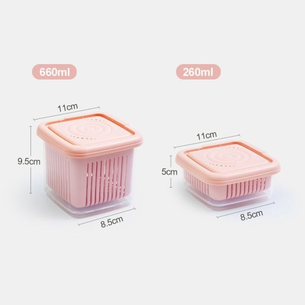 Mini Kylskåp Organizer Kylskåp Förvaringsbox BLÅ 260ML 260ML blue 260ml-260ml