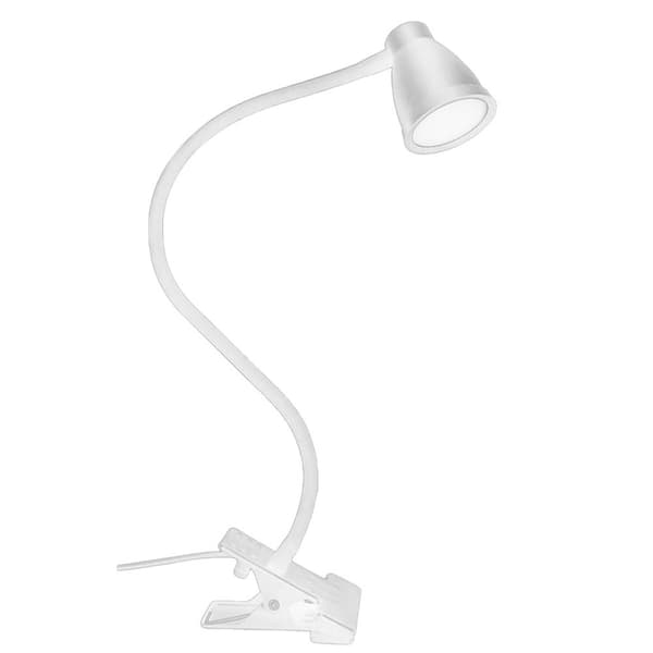 LED USB Clip skrivebordslampe HVIT white