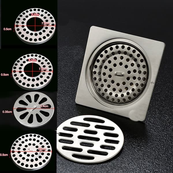 5stk/sett Gulvavløpsdeksel Vasksil B-7,5CM B-7.5cm