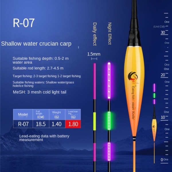 Elektronisk fiskeflåte Light Float R-07 R-07 R-07