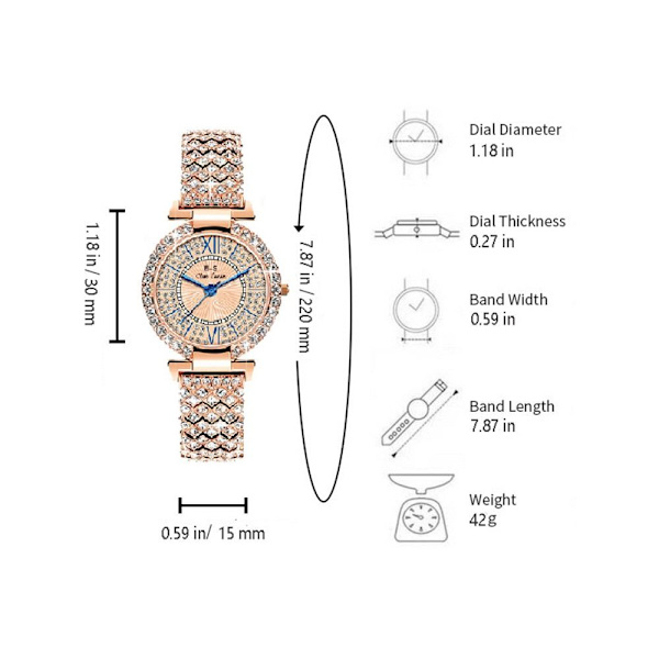 Bælteur Quartz Armbåndsur SØLV Silver