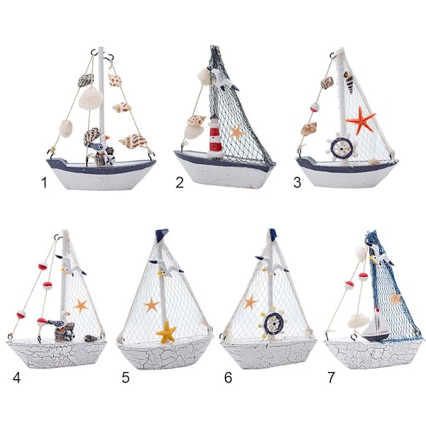 Sejlbådsmodel Seashell Ship Model 6 6 6