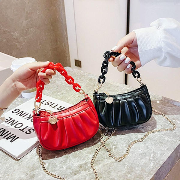 Mini Clutch Taske Crossbody Tasker SORT black