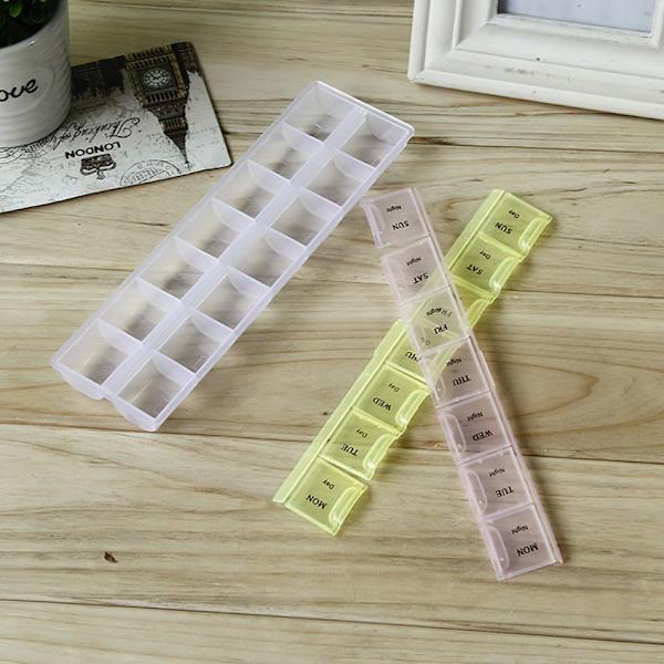 7Days Pill Box Weekly Medicine Container 2 2 2