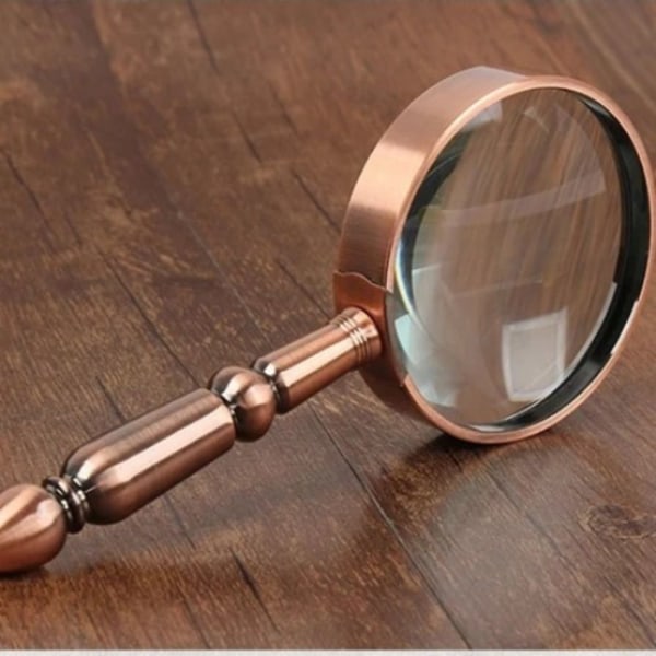20X All-Metal Lupe Forstørrelsesglass KOBBER copper