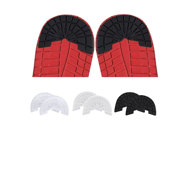 Gummi skosål beskytter Anti-slip sål beskyttelse SORT 41-42 Black 41-42