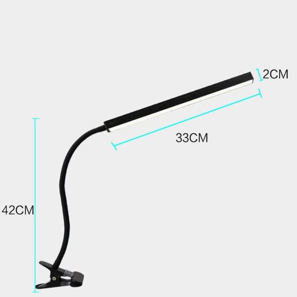 LED-pöytälamppu Pöytävalaisin Clip Table -työvalolla