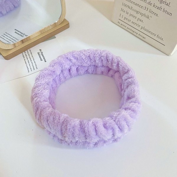 Spa Pannband Face Wash Armband LILA Purple