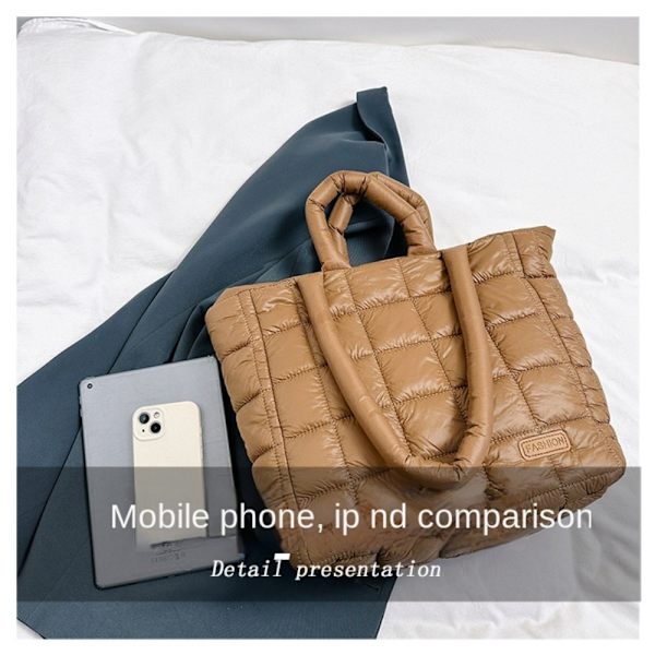 Axelväska Puffy Handväska KHAKI Khaki