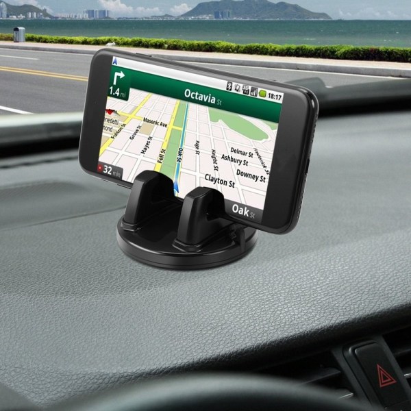 Biltelefonholder Telefon- og GPS-holder SVART black
