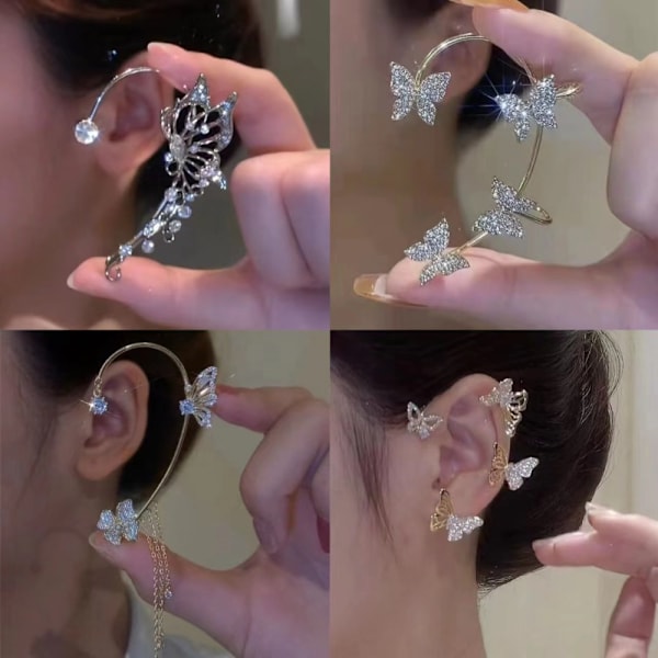 Butterfly Clip Korvakorut Clip Korvakorut GOLD TYPE C TYYPPI C gold Type C-Type C