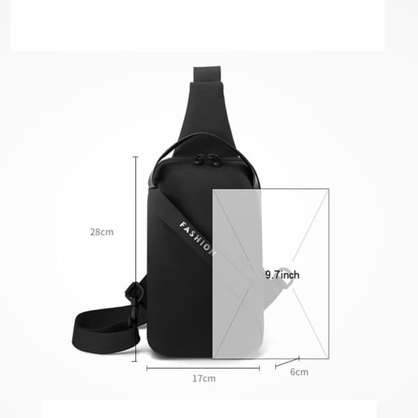 Sling Bag Brysttaske SORT black