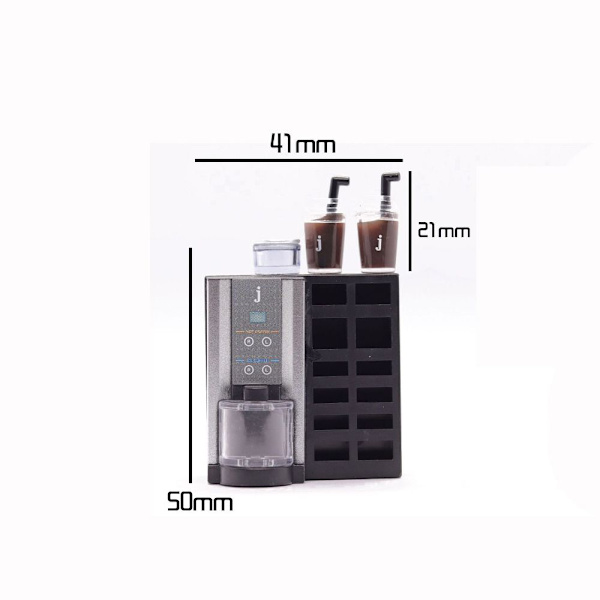 Dukkehus kaffemaskin miniatyr kaffetrakter 2 2 2