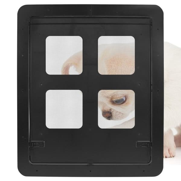 Pet Screen Dør Hundedør SORT L black L