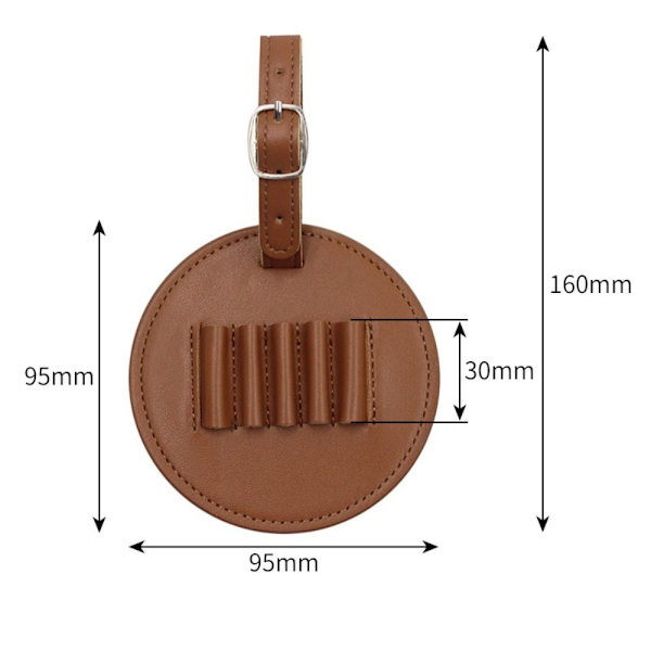 Golf Tee Bag Golf Tee Oppbevaringsveske BRUN brown