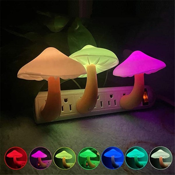 LED-lampor Mushroom Night Light 2 2 2