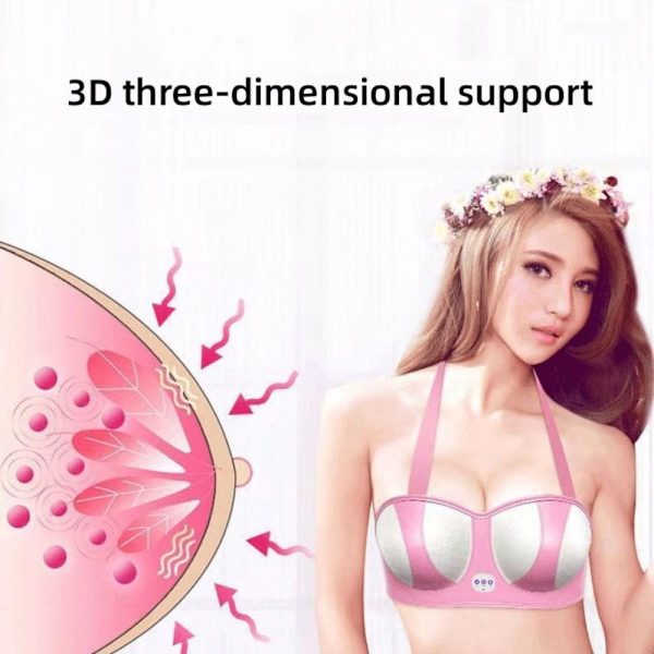 Elektrisk Bröstmassager Bröstvärmestimulator LILA purple