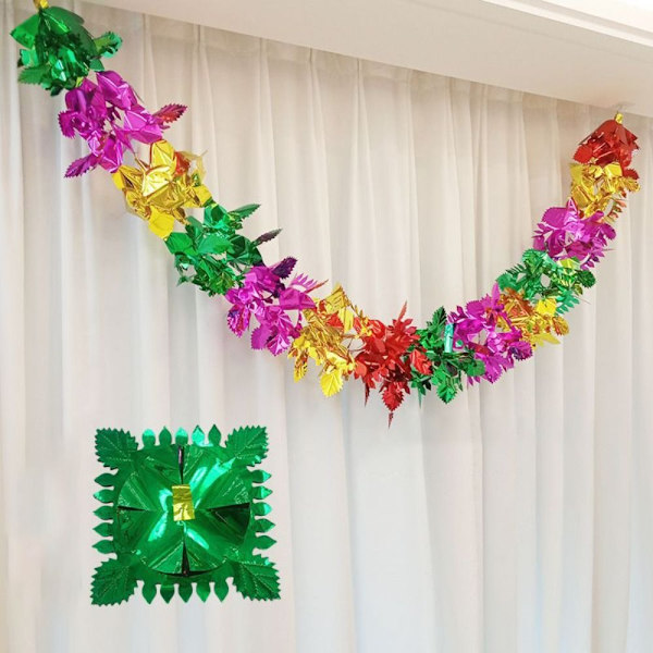 2/4/8 stk metalfolie krans loftskrans I-2.8M 2 stk. I-2.8M I-2.8m 2Pcs