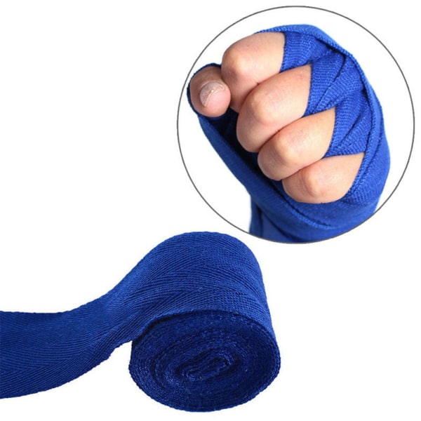 Boxning Hand Wraps Fist Bandage Handledsskydd BLÅ blue