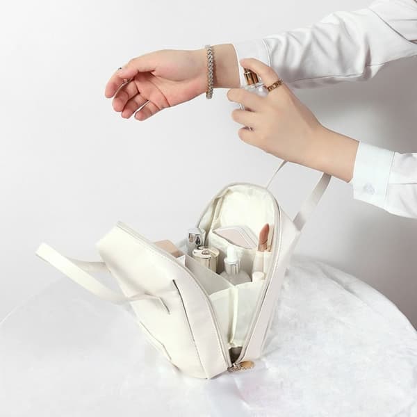 Kosmetisk pose Oppbevaringsposer HVIT white