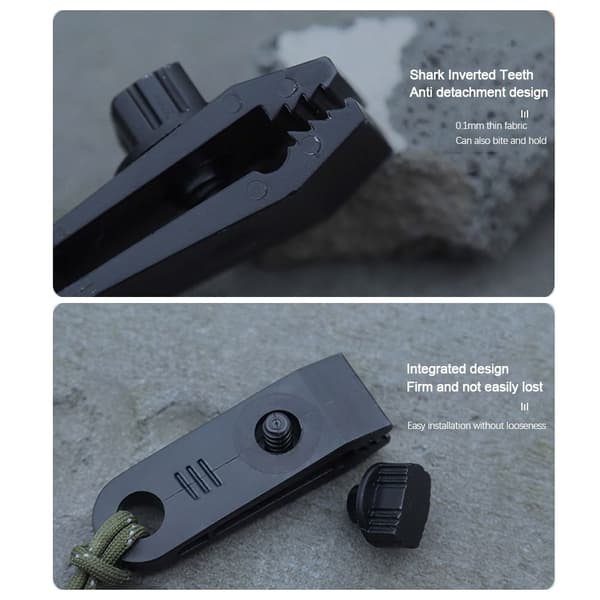 2 stk/2 sæt Tarp Clips Vindtæt Clip Hook 2 2 2