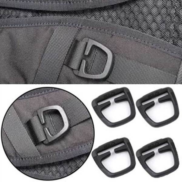 4st Webbing Rem Spänne Slider Fästelement 25MM 25mm