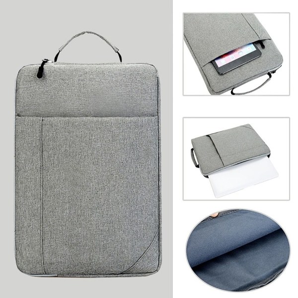 13 15 tuuman kannettavan tietokoneen käsilaukku Ultrabook Sleeve HARMAA 13-14 TUUM Grey 13-14 inch