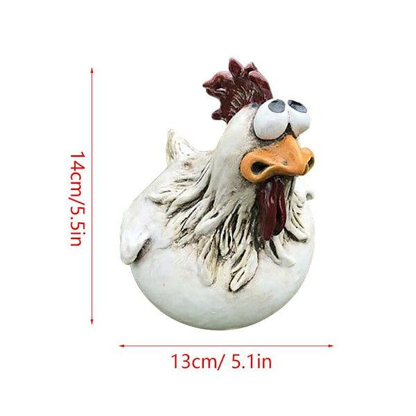 Kyllingstatue Hageskulptur 3 STK 3PCS