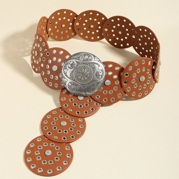 Skivebælter Hult bælte KAMEL SØLVSPÆNDE SØLVSPÆNE Camel Silver Buckle-Silver Buckle