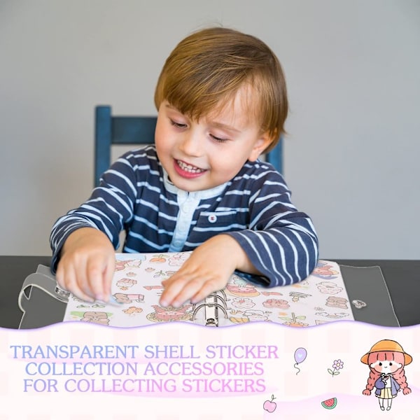 Sticker Book Sticker Organizer Förvaringsbok