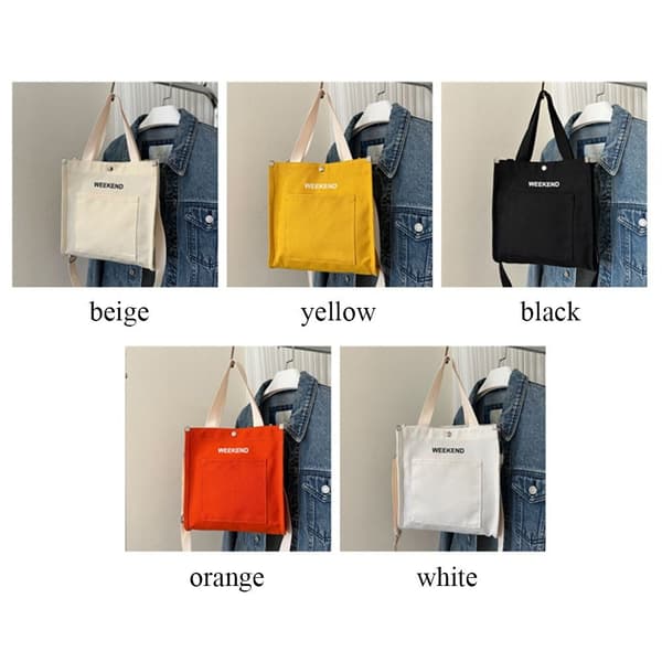 Skulderveske Messenger Bag HVIT white