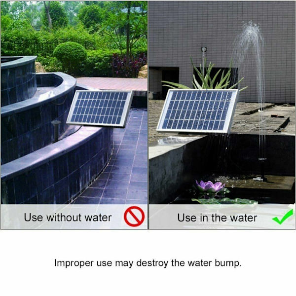 Solar Vandpumpe Solar Panel Powered Water Fountain Pool