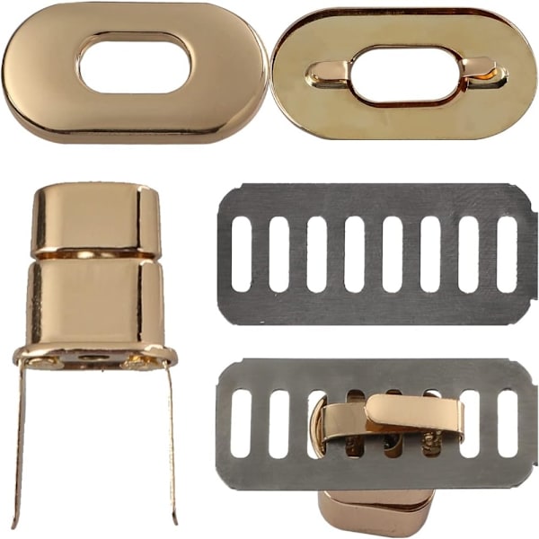 15 stykker Twist Lock Fastener Pung Turn Locks Clasp Bag
