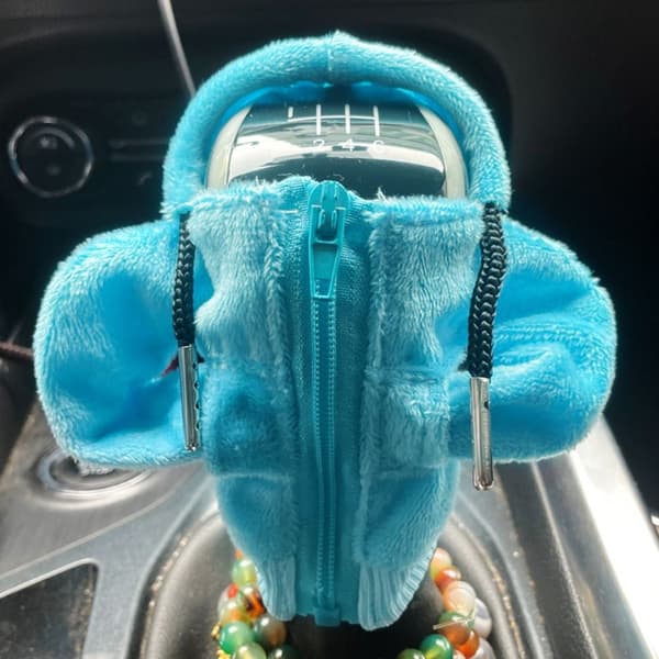 Gear Shift Knob Hettegenser Knop Hettegenser Sweatshirt BLÅ blue