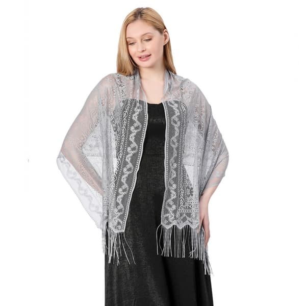 Aftenkjoler Sjal Lady Cape Wraps GRÅ GRÅ Grey