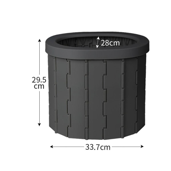 Kokoontaittuva WC Auto-WC HARMAA Grey
