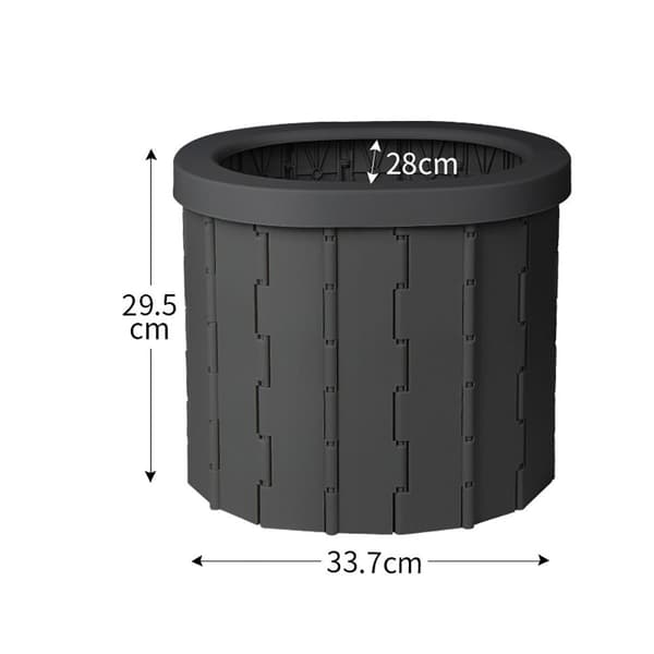 Kokoontaittuva WC Auto-WC MUSTA Black