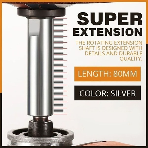Gjengeadapter forlengelsesstang vinkelsliperbits forlengelsesaksel M10-115mm