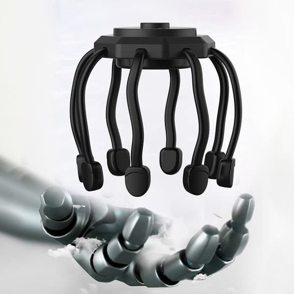 Elektrisk Head Massager Hårbotten Massager VIT white