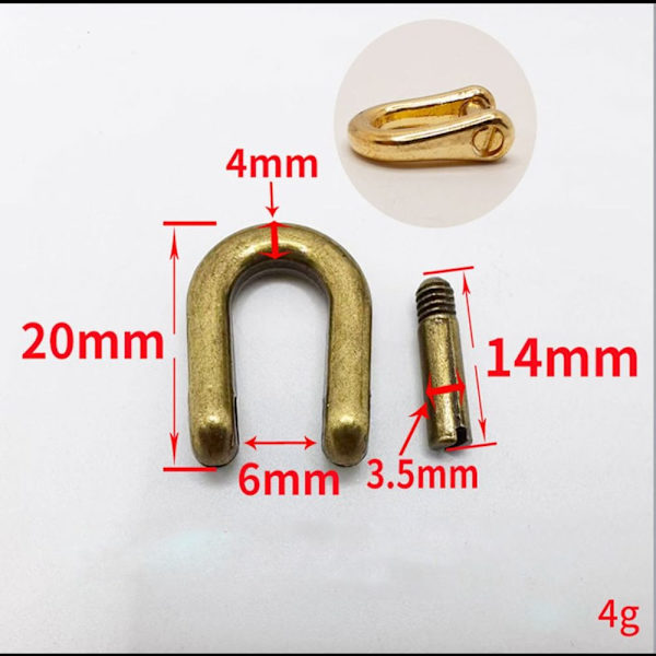 5 stk karabinkrok D buestifter 2 2 2