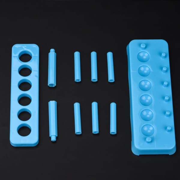 Plast testrørstativ Centrifugerørholder Labrørsstativ