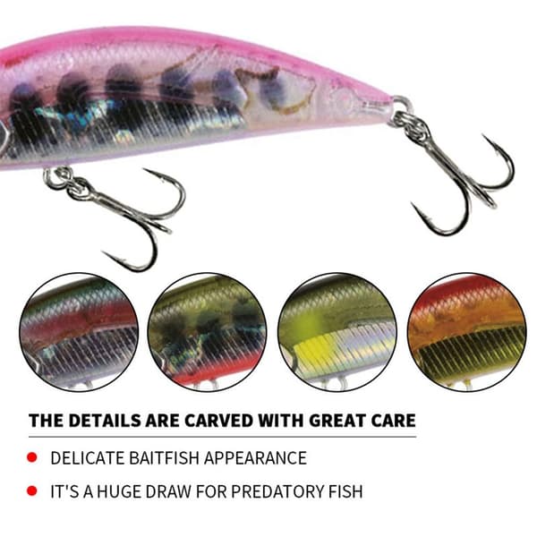 Minnow Bait kelluva viehe B B B